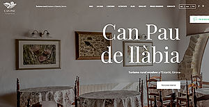 La maison rurale Can Pau de Llabià lance son nouveau site web